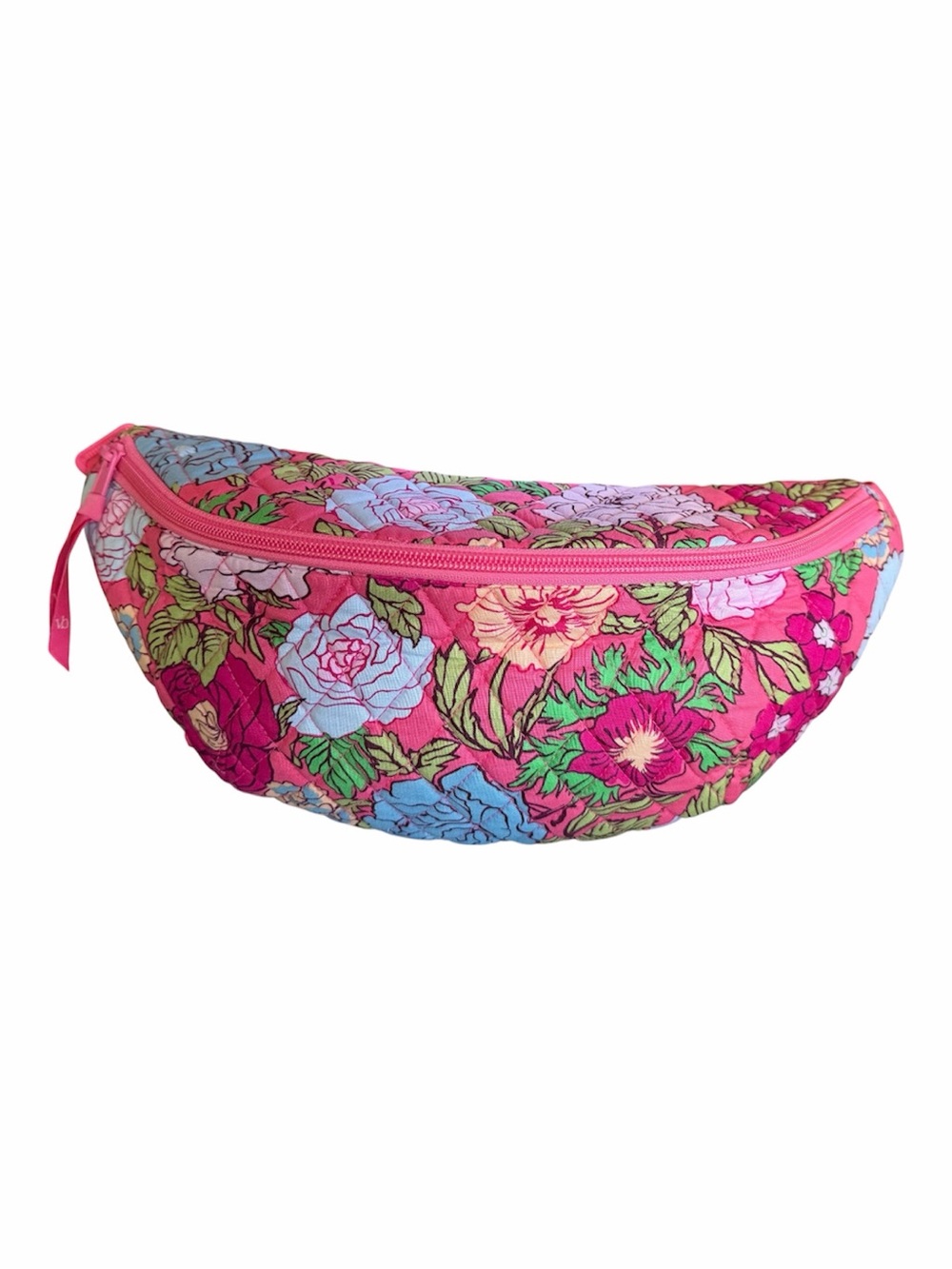 Vera Bradley Pink Floral Quilted Crossbody Waist Bag